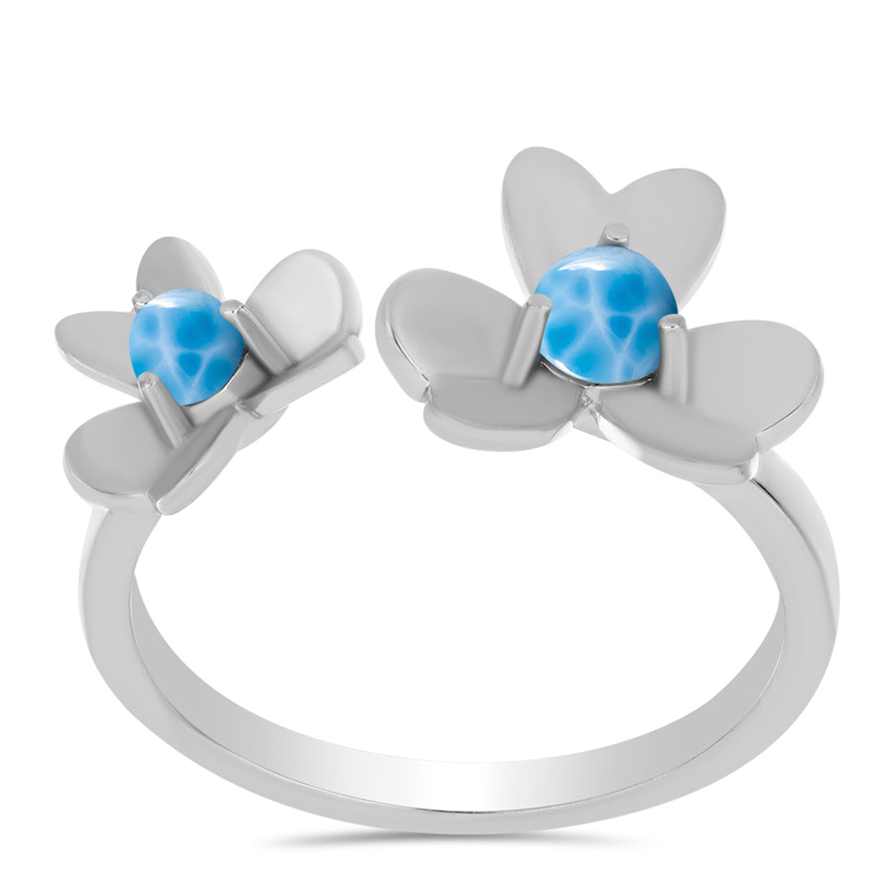 Stříbro 925/1000 - Prsten s Barahonským Larimarem - Karátové číslo: 0.52. přibližná hmotnost: 3.48 gramů 3 