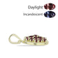 Pozlacené stříbro 925/1000 Přívěsek s Tsivorským Měňavým Granátem - Karátové číslo: 0.96. přibližná hmotnost: 1.71 gramů