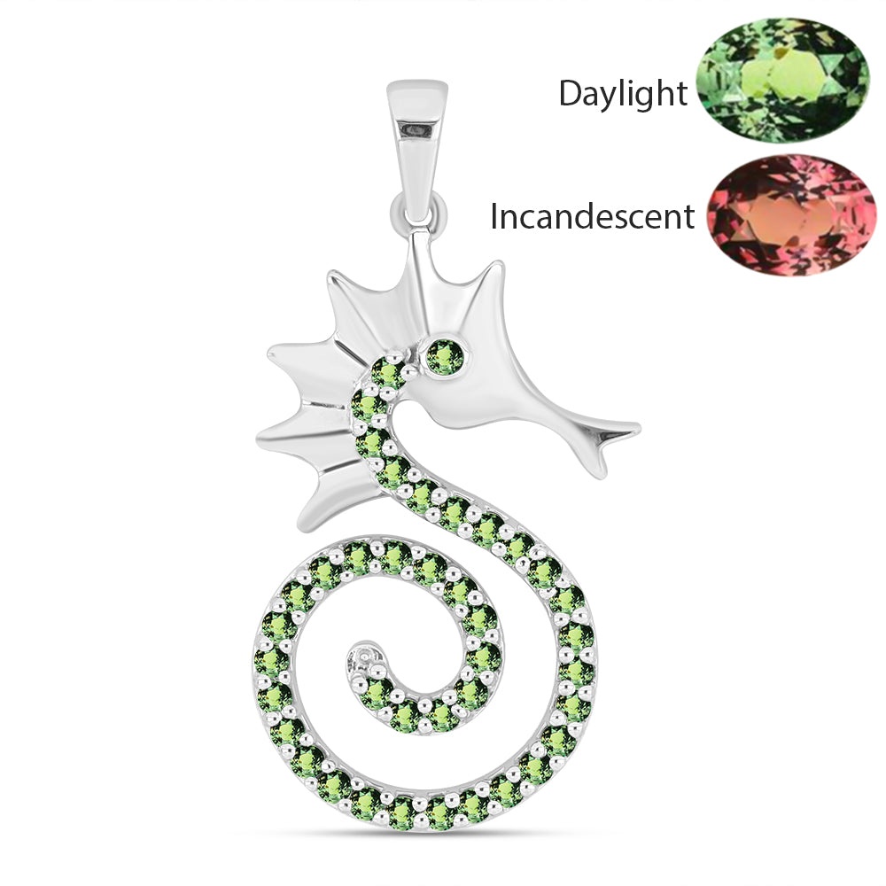 Stříbrný Přívěsek s Přírodním Alexandritem 1 