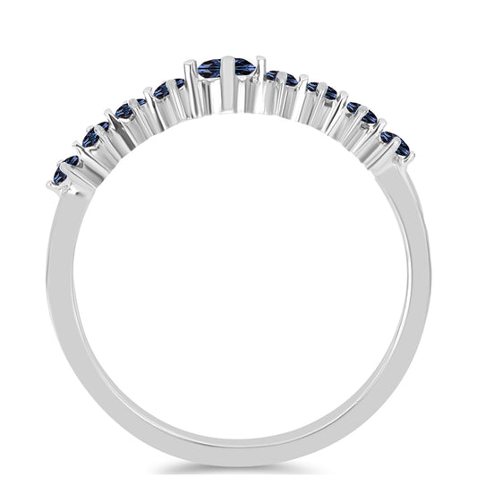 Stříbrný Prsten s "Císařský Fialový" Moissanitem