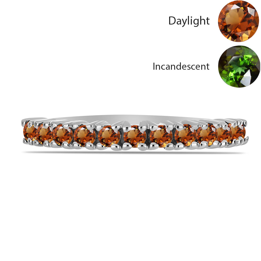 Stříbro 925/1000 - Prsten s Certifikovaný Anatolským zultanitem pěstovaný v laboratoři - Karátové číslo: 0.44. přibližná hmotnost: 1.74 gramů 2 