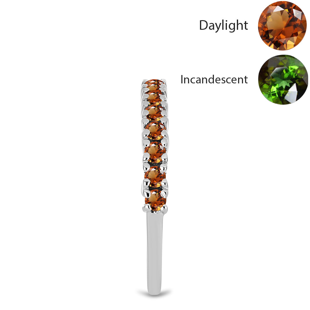 Stříbro 925/1000 - Prsten s Certifikovaný Anatolským zultanitem pěstovaný v laboratoři - Karátové číslo: 0.44. přibližná hmotnost: 1.74 gramů 4 