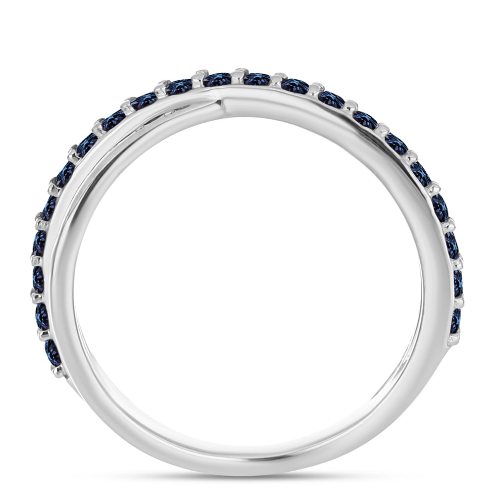 Stříbro 925/1000 - Prsten s "Císařský Fialový" Moissanitem - Karátové číslo: 0.71. přibližná hmotnost: 3.55 gramů 2 