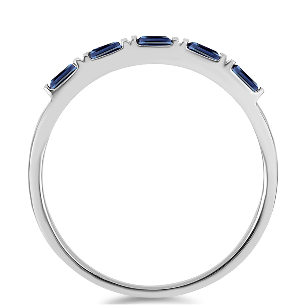 Stříbrný Prsten s "Císařský Fialový" Moissanitem