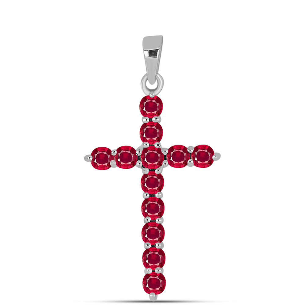 Stříbro 925/1000 - Přívěsek s Madagaskarským Rubínem - Karátové číslo: 1.14. přibližná hmotnost: 1.53 gramů 1 