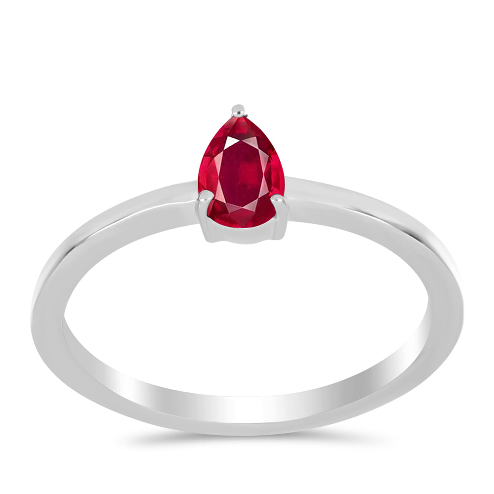 Stříbro 925/1000 - Prsten s Madagaskarským Rubínem - Karátové číslo: 0.61. přibližná hmotnost: 1.53 gramů 3 