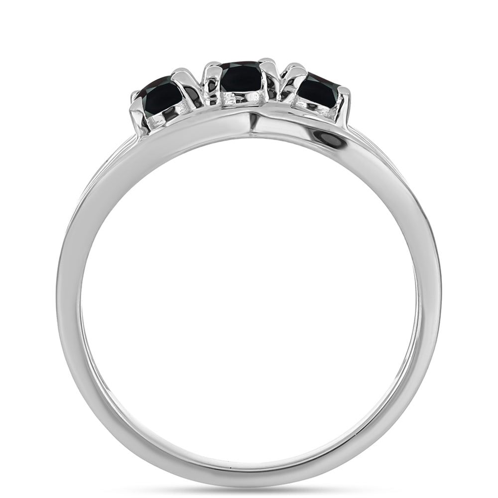 Stříbro 925/1000 - Prsten s Obsidiánem - Karátové číslo: 0.97. přibližná hmotnost: 3.03 gramů 2 