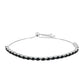 925 / 1000 Sterlingové Stříbro Náramek s Obsidiánem