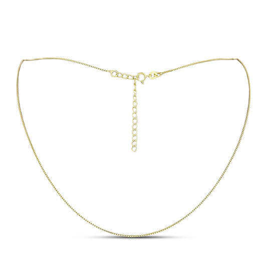 Pozlacené Stříbro 925/1000 - Řetízek  přibližná hmotnost: 2.56 gramů