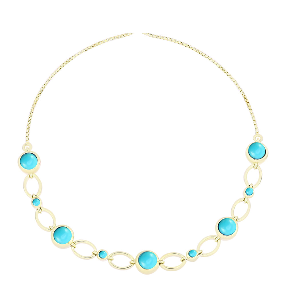 Pozlacený Stříbrný Náramek s Tyrkysem Sleeping Beauty 1 