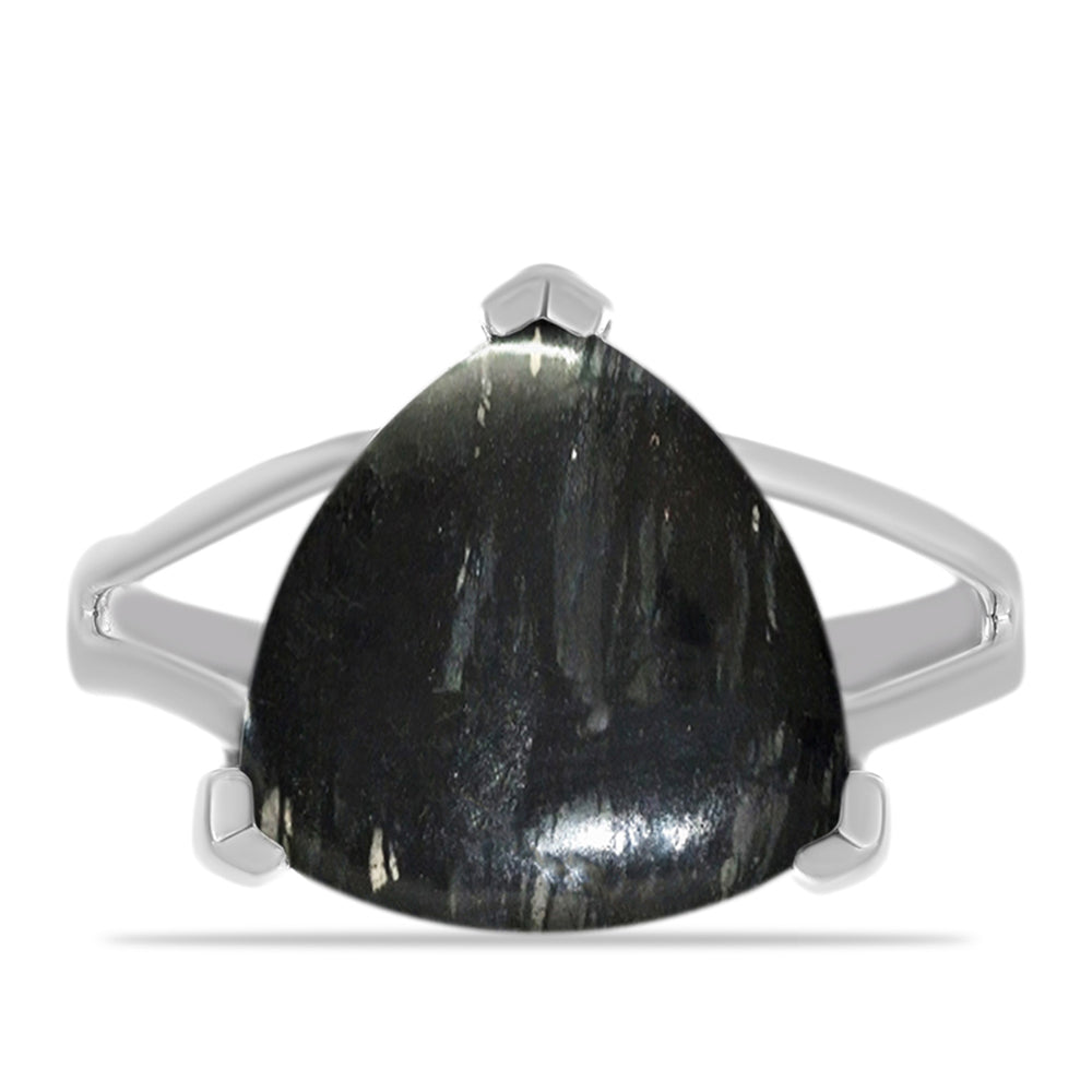 Stříbro 925/1000 - Prsten s Picasso Jaspisem - Karátové číslo: 9.8. přibližná hmotnost: 5.13 gramů 1 