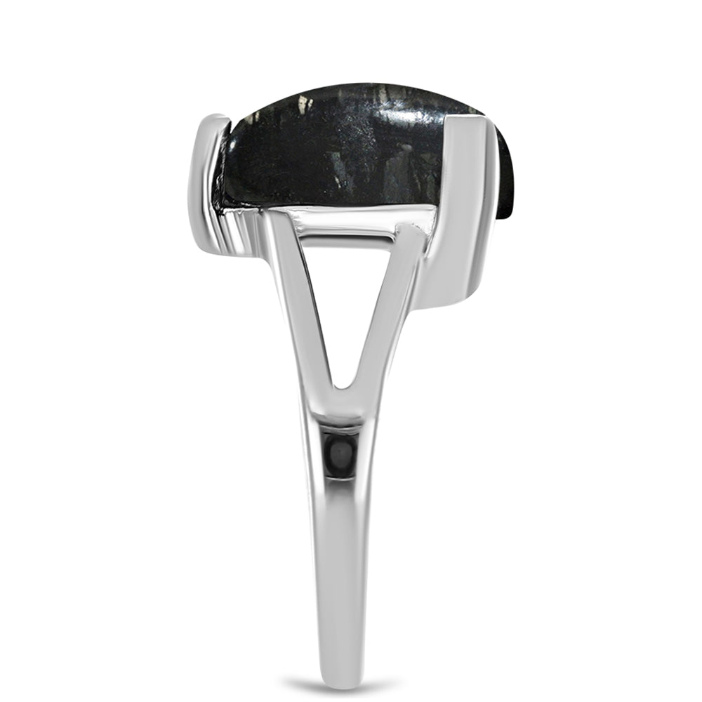 Stříbro 925/1000 - Prsten s Picasso Jaspisem - Karátové číslo: 9.8. přibližná hmotnost: 5.13 gramů 4 