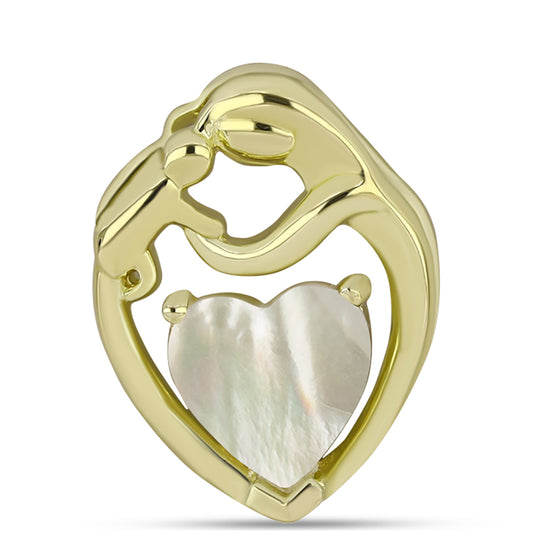 Pozlacené Stříbro 925/1000 - Přívěsek s Lasturou - Karátové číslo: 1.31. přibližná hmotnost: 2.13 gramů