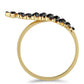 Pozlacený Stříbrný Prsten s Černým Spinelem z Horského Badachšánu
