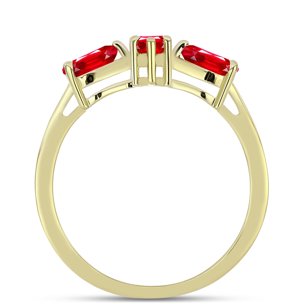 Pozlacené Stříbro 925/1000 - Prsten s Červeným Achátem - Karátové číslo: 1.14. přibližná hmotnost: 2.54 gramů