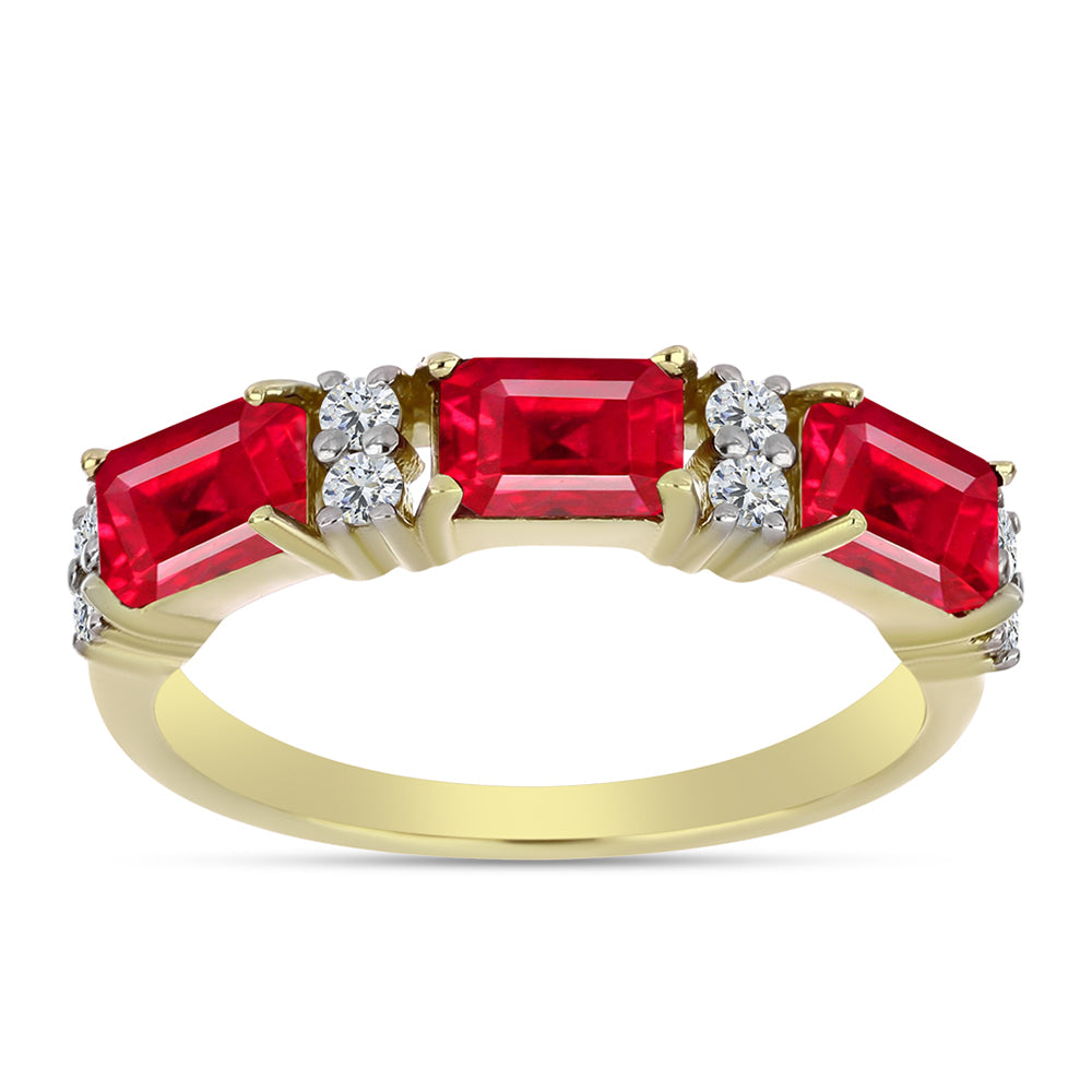 Pozlacené Stříbro 925/1000 - Prsten s Červeným Achátem a Bílým Topazem - Karátové číslo: 1.96. přibližná hmotnost: 3.11 gramů