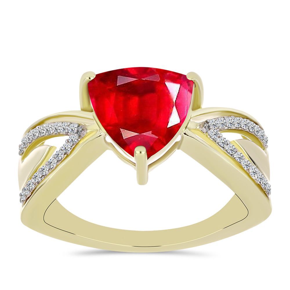 Pozlacené Stříbro 925/1000 - Prsten s Červeným Achátem a Bílým Topazem - Karátové číslo: 2.96. přibližná hmotnost: 4.45 gramů 3 