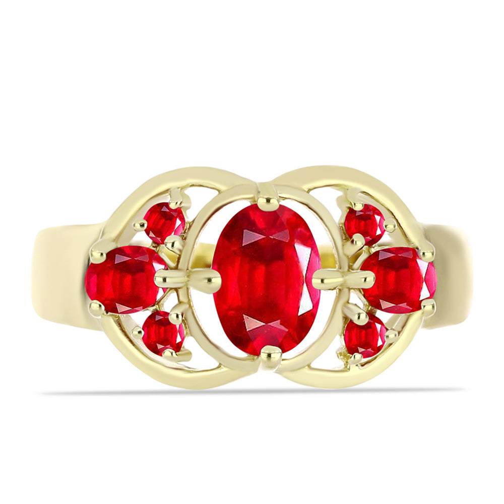 Pozlacené Stříbro 925/1000 - Prsten s Červeným Achátem - Karátové číslo: 1.15. přibližná hmotnost: 3.14 gramů 1 