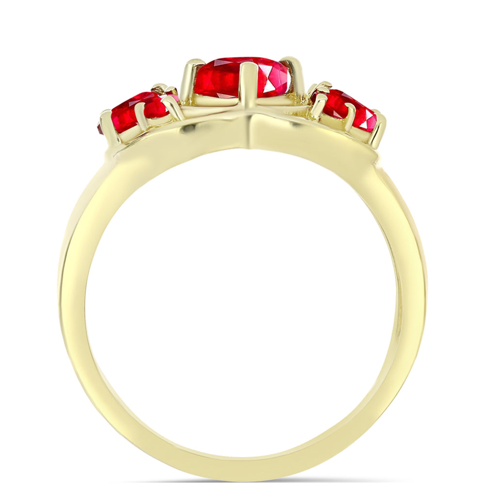 Pozlacené Stříbro 925/1000 - Prsten s Červeným Achátem - Karátové číslo: 1.15. přibližná hmotnost: 3.14 gramů 2 