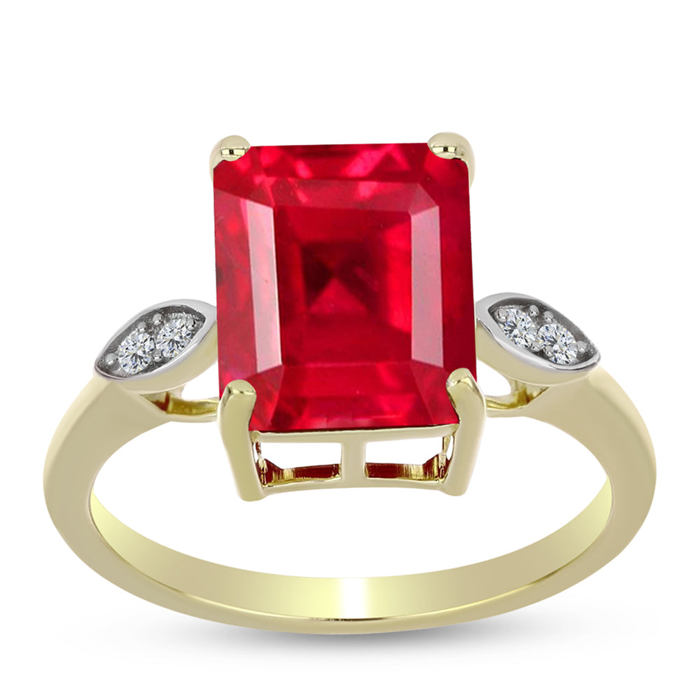 Pozlacené Stříbro 925/1000 - Prsten s Červeným Achátem a Bílým Topazem - Karátové číslo: 4.11. přibližná hmotnost: 3.58 gramů 3 