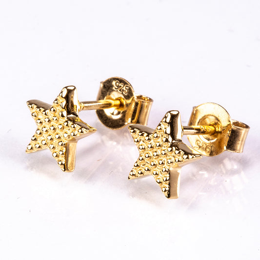 Pozlacené Stříbrné Náušnice