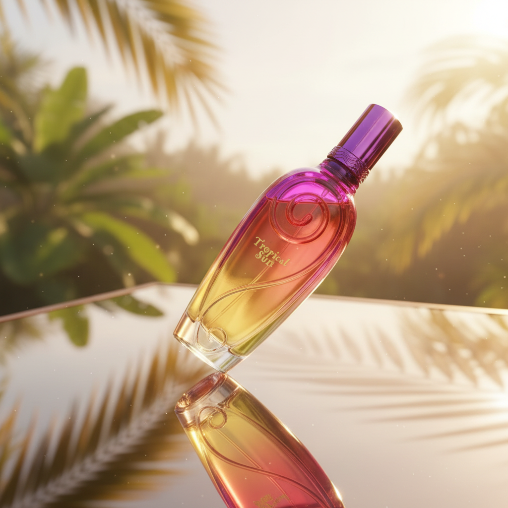 100 ml Eau de Parfum "TROPICAL SUN" Ovocná Pižmová Vůně pro Ženy, s 3% obsahem esenciálních olejů 9 