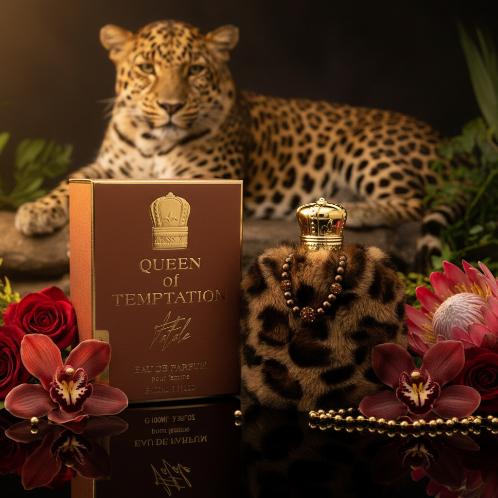 100 ml EDP QUEEN OF TEMPTATION - FATALE, jantarová vůně pro ženy