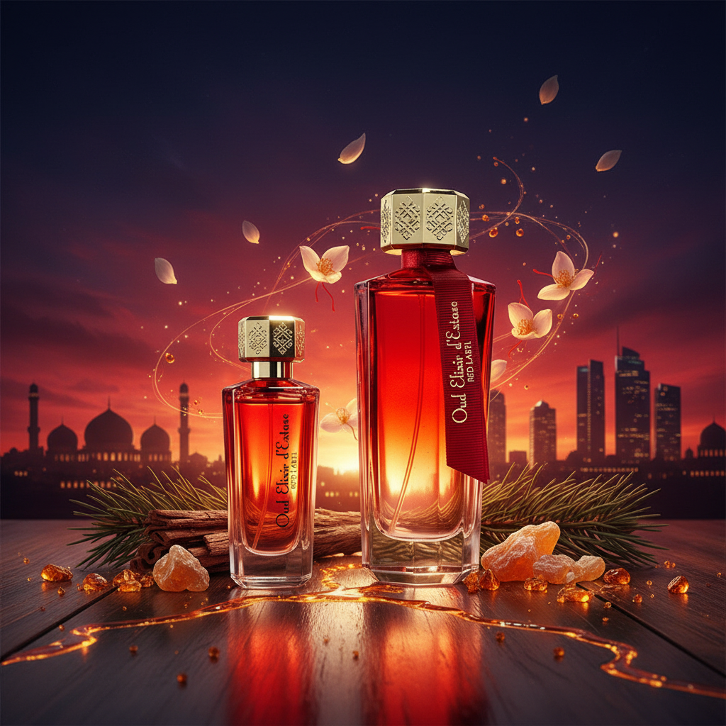 Linn Young EDP 100ml + 30ml "Oud Elixir Red" Jantarovo - květinová 11 