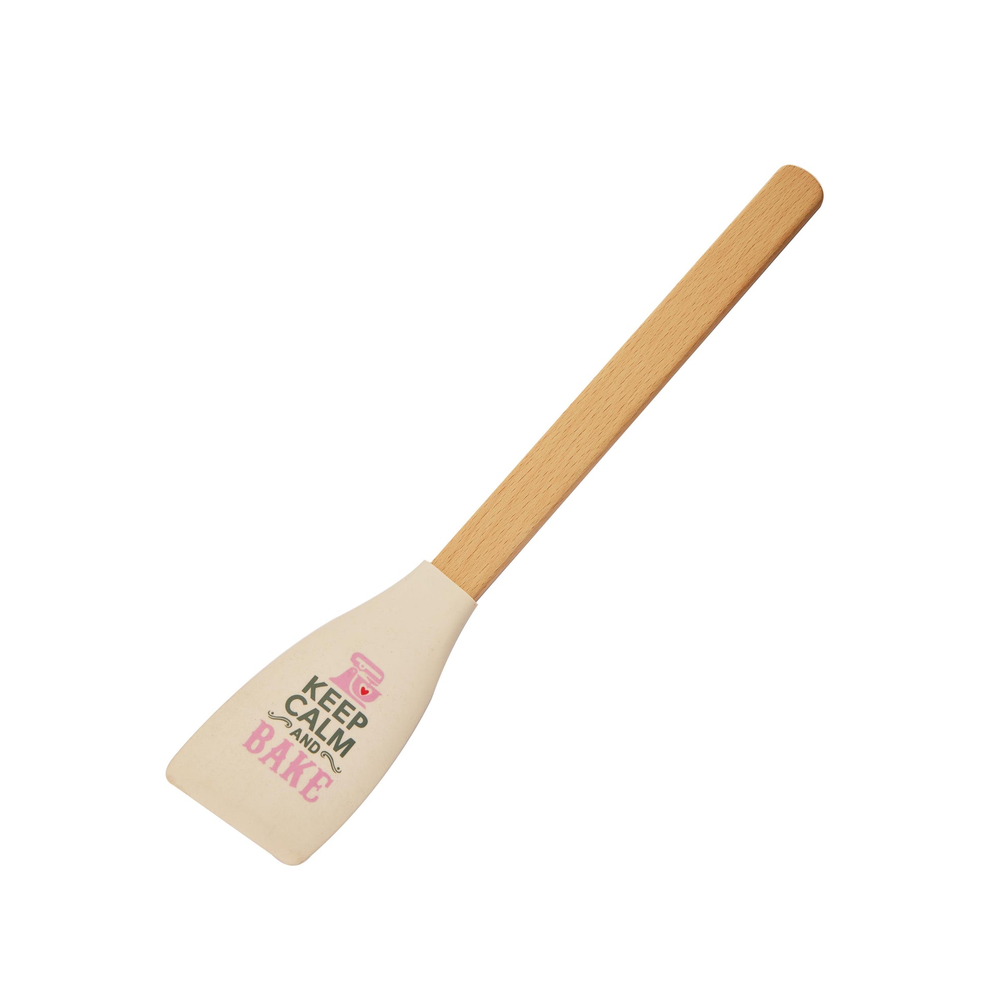 "Keep Calm and Bake" Dřevěná rukojeť špachtle 1 