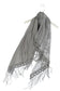 Bavlněná lichoběžníková Šála-šátek, 80 cm x 198 cm x 70 cm, Motýlí a krajkový vzor, Šedá | -80% Akce na Šperky