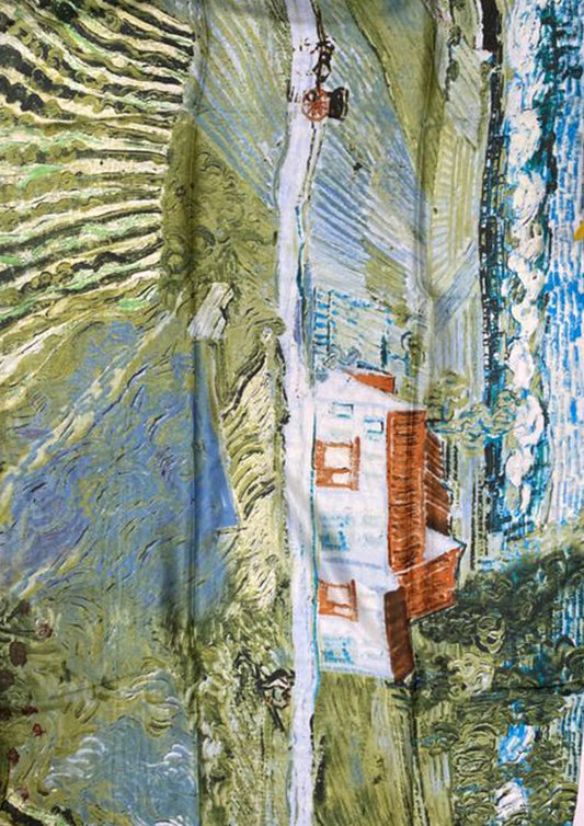 Šála-šátek ze 100% Pravého Hedvábí, 90 cm x 180 cm, Zelená | -80% Akce na Šperky