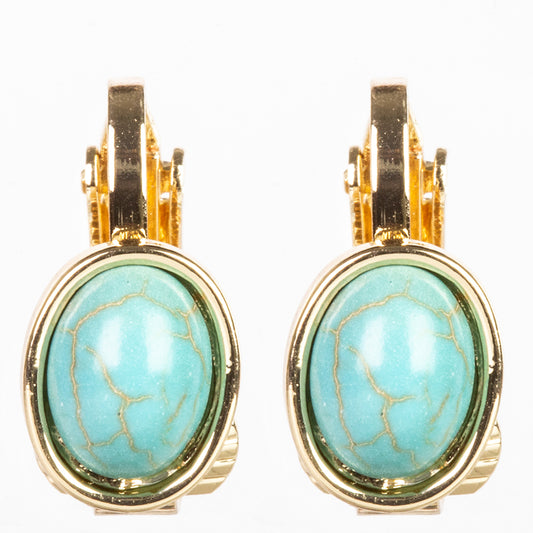 Pozlacená slitina - Sada s Tyrkysem a Červeným Achátem