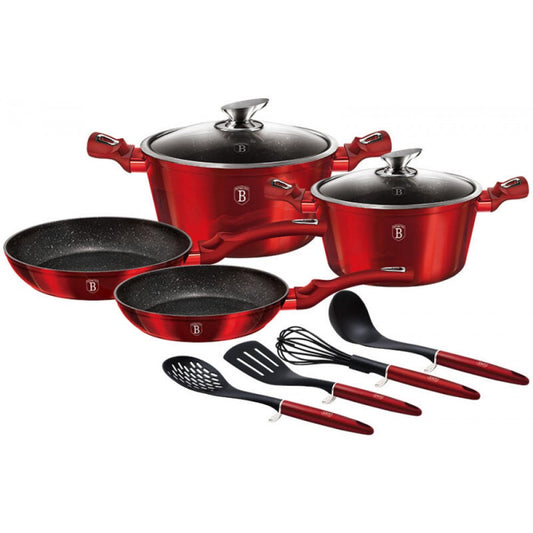 Berlinger Haus 10dílná sada nádob, Burgundy