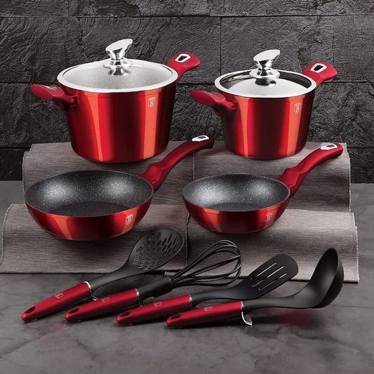 Berlinger Haus 10dílná sada nádob, Burgundy