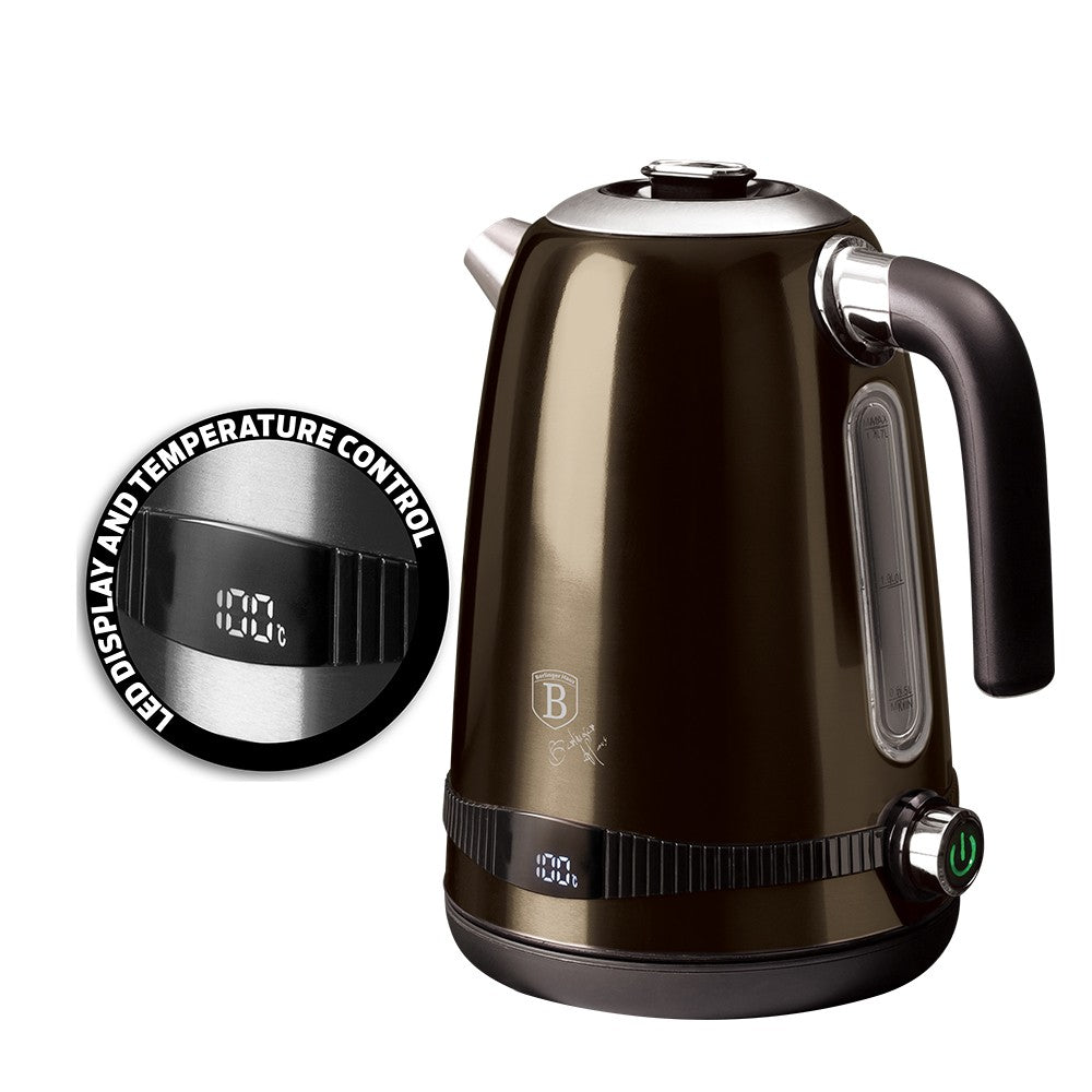 Berlinger Haus Metallic Line Shiny Black Edition Digitální rychlovarná konvice, černá