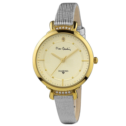 4 dílná sada Pierre Cardin - Hodinky, 2 páry Náušnic a Náhrdelník | -80% Akce na Šperky