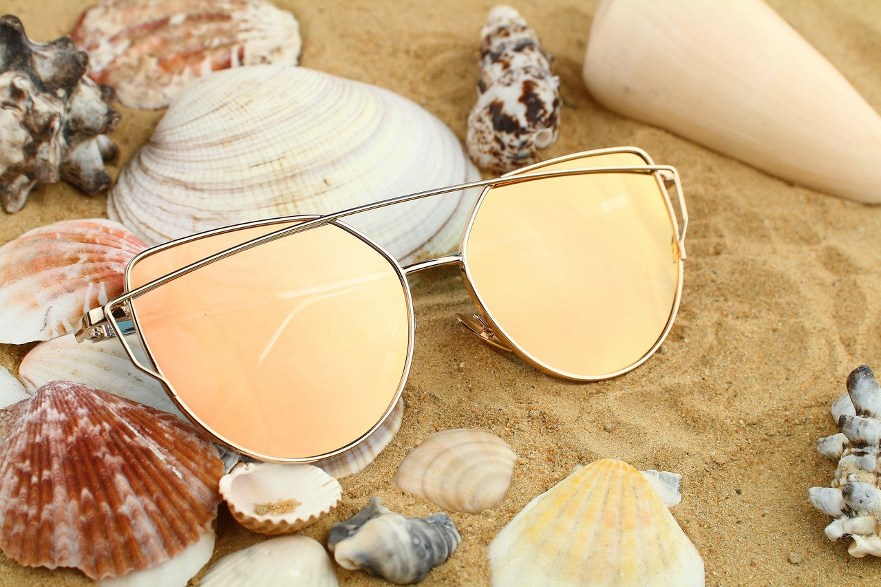 Dámské sluneční zrcadlové brýle s filtrem UV400 | -80% Akce na Šperky