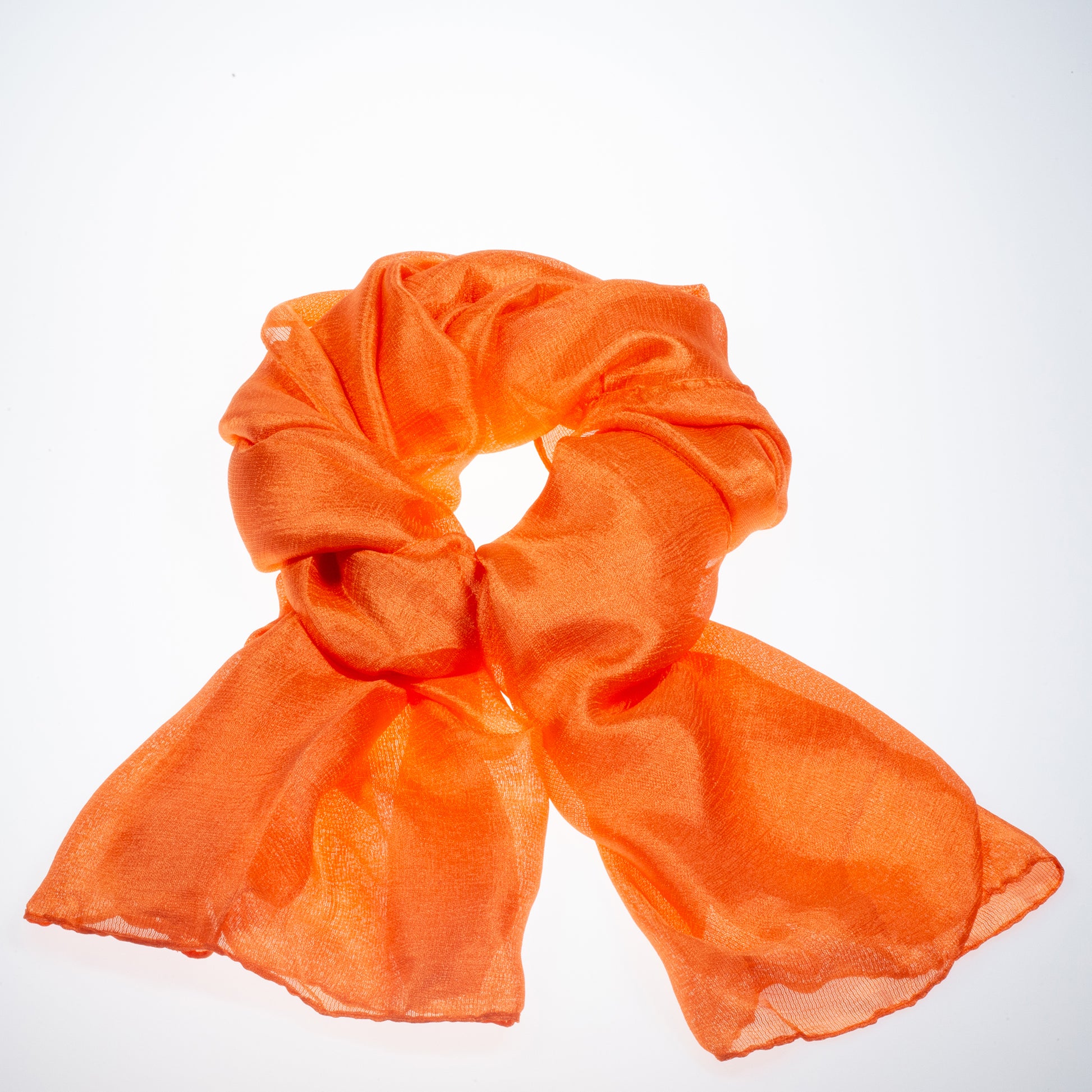 100% Viscose Silk-Feeling Fashion Scarf, Size: 180 cm x 85 cm, Wash in Machine 30 degrees, Color: ORANGE | -80% Akce na Šperky