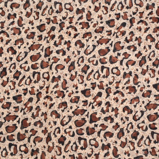 Módní šátek, 100% polyester, 160 cm x 70 cm, ŽIRAFÍ HNĚDÁ | -80% Akce na Šperky
