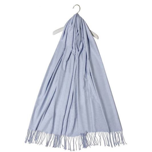 Šála-šátek ze 100% Pravého Pashmina Kašmíru, 70 cm x 180 cm, Světle modrá | -80% Akce na Šperky