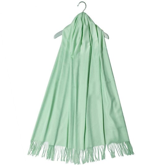 Šála-šátek ze 100% Pravého Pashmina Kašmíru, 70 cm x 170 cm, Mátově zelená | -80% Akce na Šperky