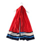 Šála-šátek ze 100% Pravého Hedvábí, 90 cm x 180 cm, Červeno-modro-bílá | -80% Akce na Šperky
