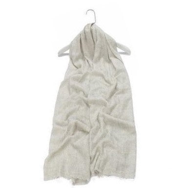 Šála-šátek ze 100% čistého Kašmíru, 80 cm x 200 cm, Bílá | -80% Akce na Šperky