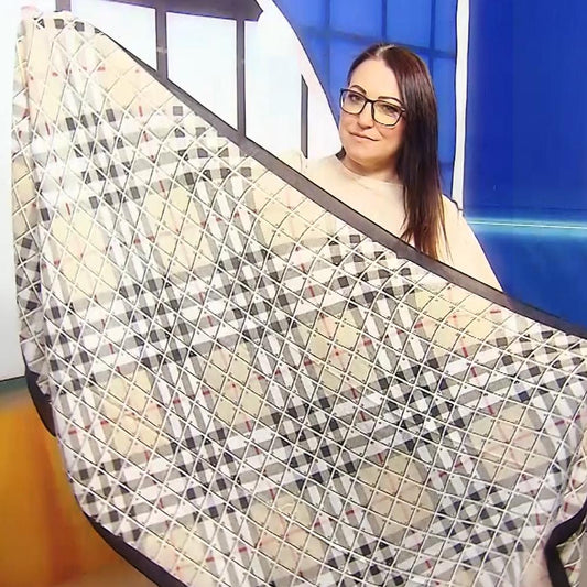 Tlustá Bavlněná Šála-šátek, 90 cm x 180 cm, Skotský kostkovaný vzor | -80% Akce na Šperky