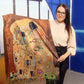 Vlněná šála-šátek, 70 cm x 180 cm, Klimt - The Kiss | -80% Akce na Šperky