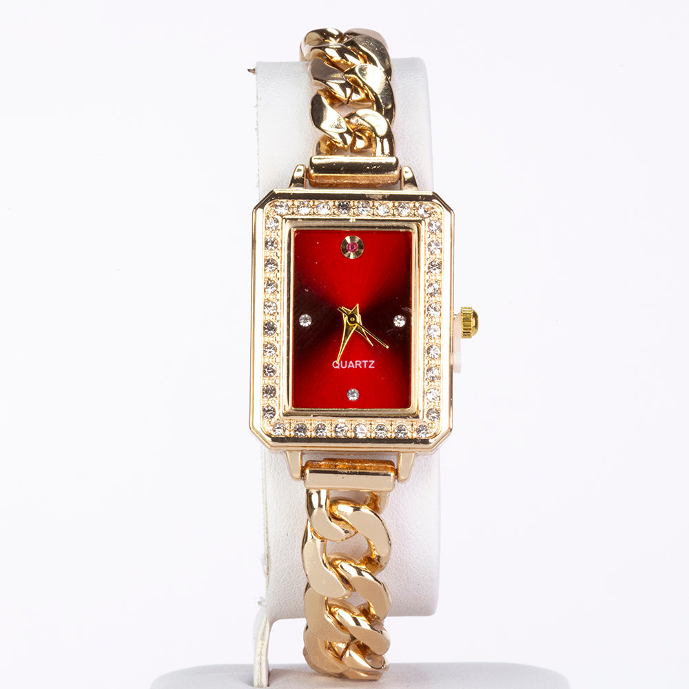 Pozlacená slitina - s Rubínem - Karátové číslo: 0.01. 4 