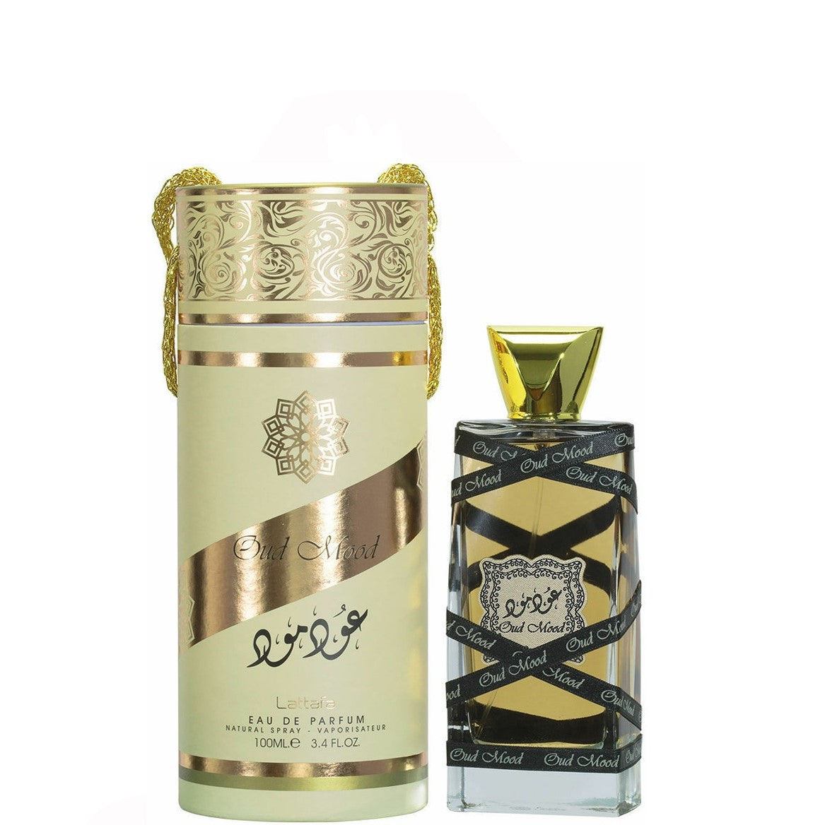 100 ml Eau de Parfum Oud Mood Gold Orientální Citrusová Kořeněná Vůně pro Muže a Ženy | -80% Akce na Šperky