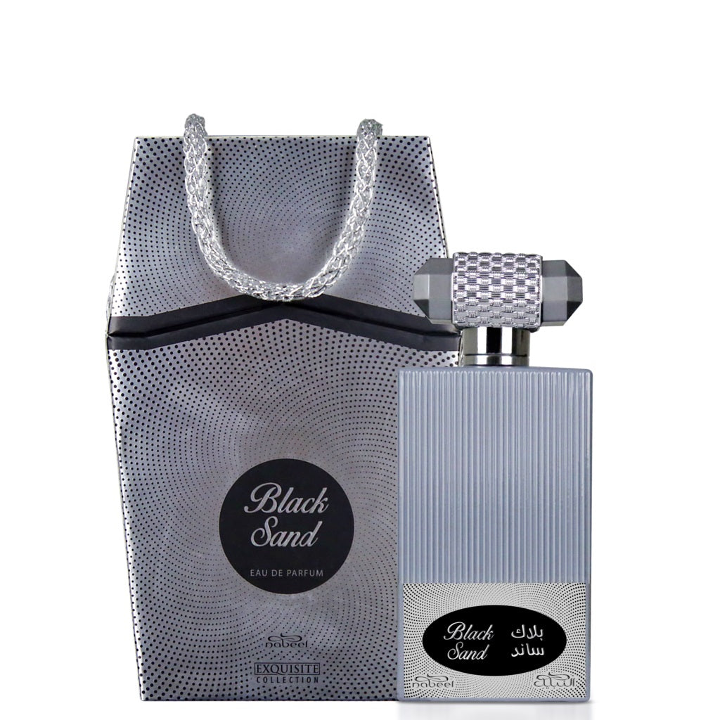 100 ml Eau De Parfum Black Sand Dřevitá-Kořeněná Vůně pro Muže a Ženy | -80% Akce na Šperky