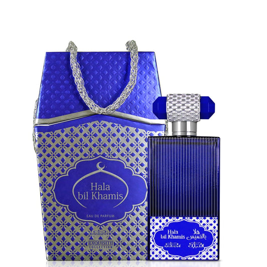 100 ml Eau De Parfum Hala Bil Khamis Dřevitá-Květinová-Kořeněná Vůně pro Muže a Ženy | -80% Akce na Šperky