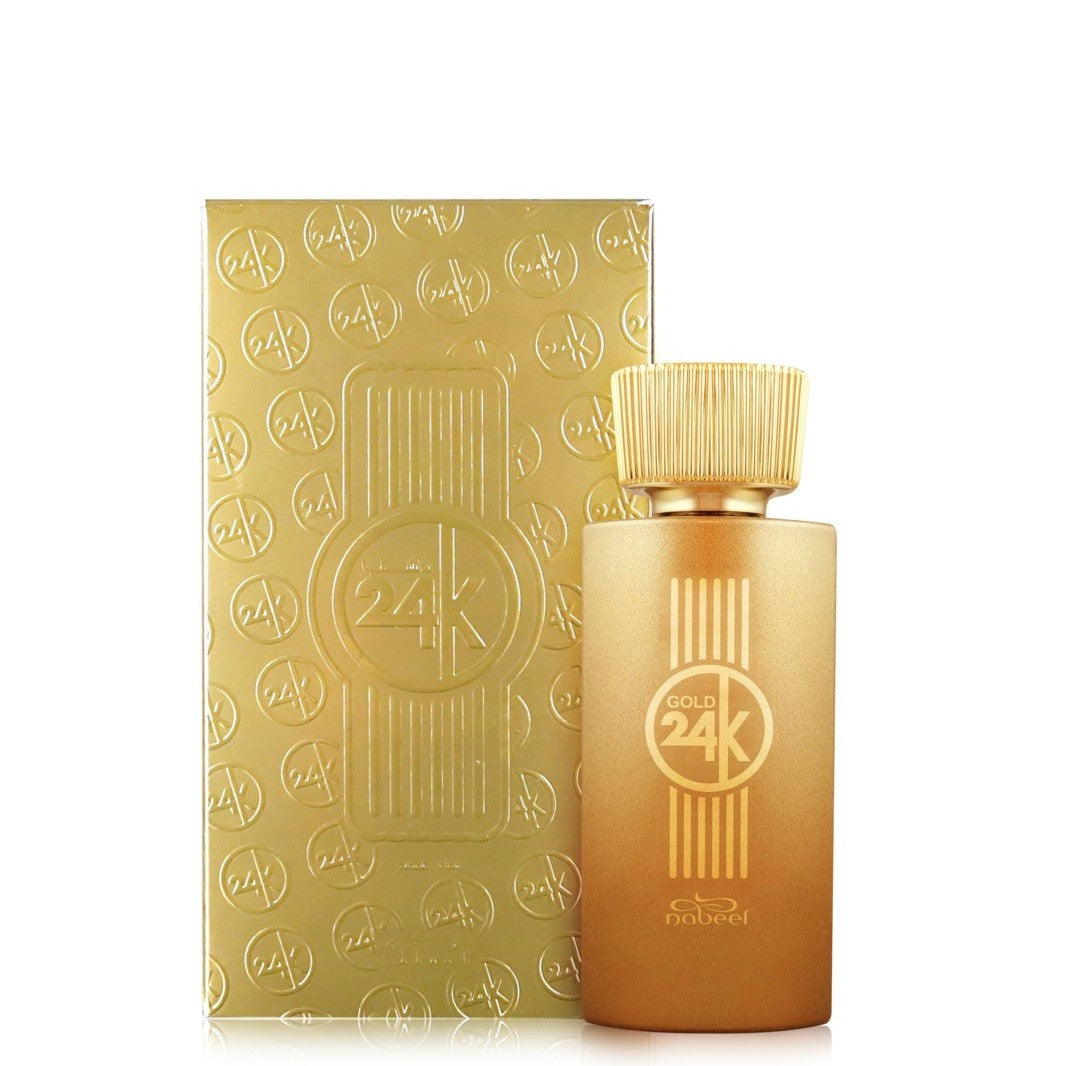 100 ml Eau de Parfum 24K Gold Květinová-Ovocná-Dřevitá Vůně pro Muže a Ženy | -80% Akce na Šperky